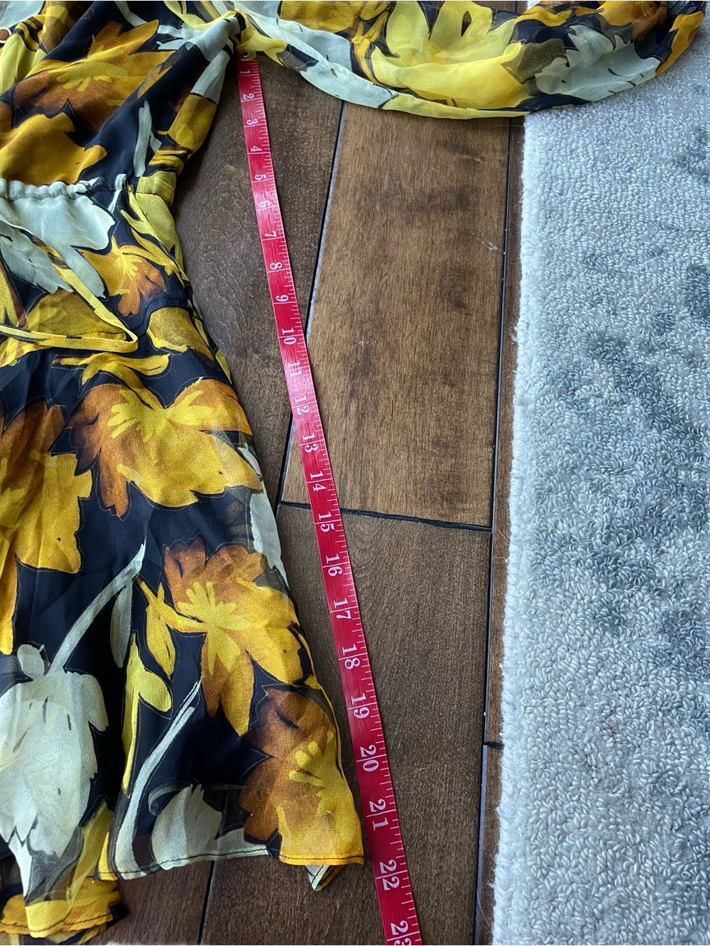 Milly 100% Silk Floral Dress Size 8 - Picture 7 of 9